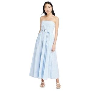 A New Day Blue Maxi Sundress with Spaghetti Straps
